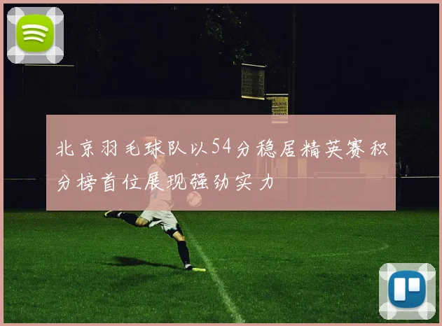 北京羽毛球队以54分稳居精英赛积分榜首位展现强劲实力